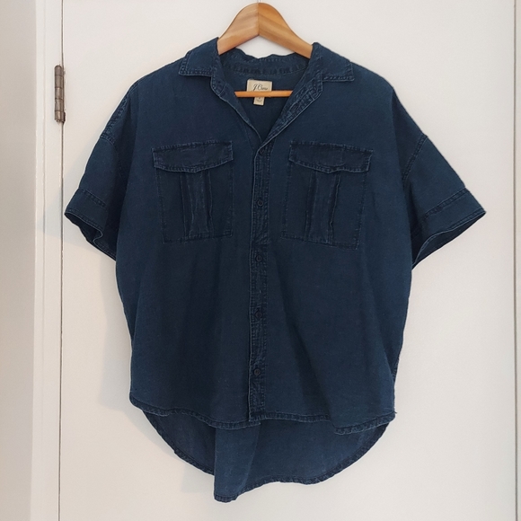 J. Crew Tops - J. Crew Denim Top